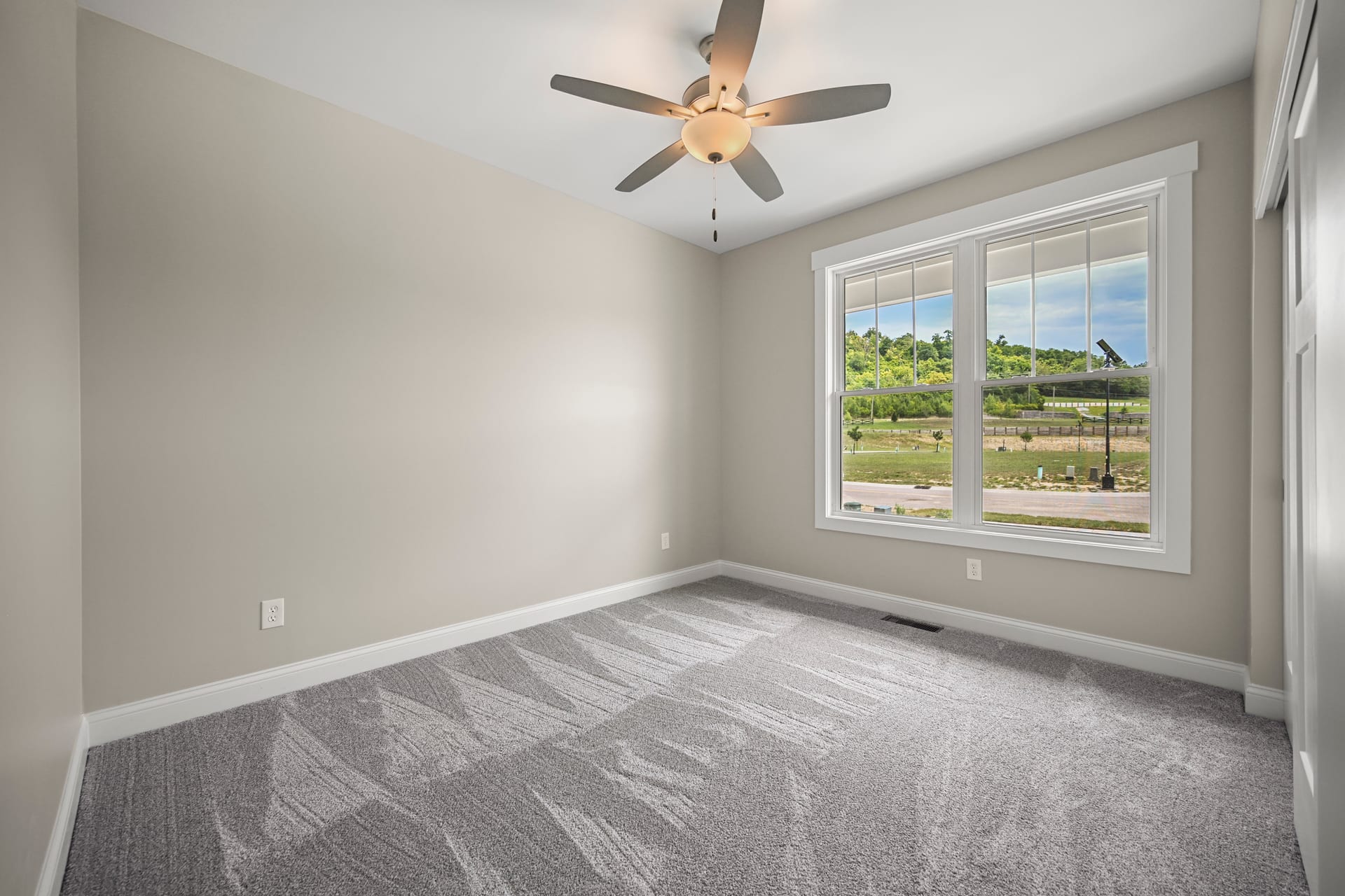 Master bedroom sitting area in Larkin custom home